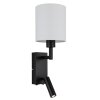 Illuminazione Globo Lighting Zamora Applique Nero, 1-Luce