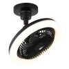 Illuminazione Globo Lighting Lidea Lampada con ventilatore LED Nero, 1-Luce, Telecomando