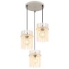 Illuminazione Globo Lighting Gorley Lampadario a sospensione Sabbia, 3-Luci