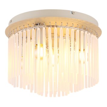 Illuminazione Globo Lighting Gorley Plafoniera Cromo, Sabbia, 5-Luci
