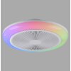Illuminazione Leuchten Direkt mit Lampada con ventilatore LED Bianco, 1-Luce, Telecomando