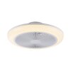 Illuminazione Leuchten Direkt mit Lampada con ventilatore LED Bianco, 1-Luce, Telecomando