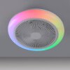 Illuminazione Leuchten Direkt mit Lampada con ventilatore LED Bianco, 1-Luce, Telecomando