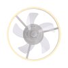 Illuminazione Leuchten Direkt mit Lampada con ventilatore LED Bianco, 1-Luce, Telecomando