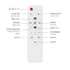 Illuminazione Leuchten Direkt mit Lampada con ventilatore LED Bianco, 1-Luce, Telecomando