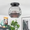 Ripoll Plafoniera, Lampada a sfera Grigio fumo, 1-Luce