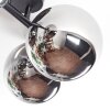 Chehalis Plafoniera, Lampada a sfera Cromo, Grigio fumo, 4-Luci