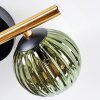 Chehalis Plafoniera, Lampada a sfera Oro, Nero, 3-Luci