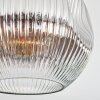 Ripoll Plafoniera, Lampada a sfera Cromo, Chiaro, Grigio fumo, 1-Luce