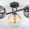 Gastor Plafoniera, Lampada a sfera Ambrato, Chiaro, Grigio fumo, 3-Luci