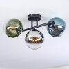 Gastor Plafoniera, Lampada a sfera Blu, Cromo, Verde, Chiaro, Grigio fumo, 3-Luci