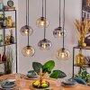 Apedo Lampadario a sospensione, Lampada a sospensione Ambrato, Chiaro, Grigio fumo, 6-Luci