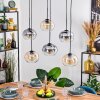 Apedo Lampadario a sospensione, Lampada a sospensione Ambrato, Chiaro, Grigio fumo, 6-Luci