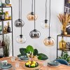 Apedo Lampadario a sospensione, Lampada a sospensione Ambrato, Chiaro, Grigio fumo, 6-Luci
