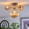 Chehalis Plafoniera, Lampada a sfera Oro, Nero, 3-Luci