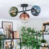 Gastor Plafoniera, Lampada a sfera Blu, Verde, Chiaro, Ramato, 3-Luci
