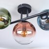 Gastor Plafoniera, Lampada a sfera Blu, Verde, Chiaro, Ramato, 3-Luci