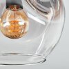 Ripoll Plafoniera, Lampada a sfera Ambrato, Chiaro, Grigio fumo, 3-Luci