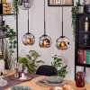 Ripoll Lampadario a sospensione, Lampada a sfera, Lampada a sospensione Écru, Nero, 3-Luci