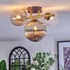 Chehalis Plafoniera, Lampada a sfera Oro, Nero, 3-Luci