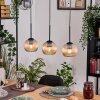 Koyoto Lampadario a sospensione, Lampada a sfera, Lampada a sospensione Écru, Nero, 3-Luci