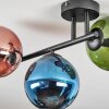 Gastor Plafoniera, Lampada a sfera Blu, Verde, Ramato, 3-Luci