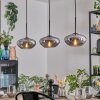 Mertola Lampadario a sospensione, Lampada a sospensione Grigio fumo, 3-Luci