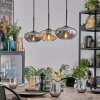 Mertola Lampadario a sospensione, Lampada a sospensione Ambrato, Grigio fumo, 3-Luci