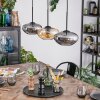 Mertola Lampadario a sospensione, Lampada a sospensione Ambrato, Grigio fumo, 3-Luci