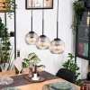 Ripoll Lampadario a sospensione, Lampada a sfera, Lampada a sospensione Écru, Nero, 3-Luci