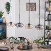 Mertola Lampadario a sospensione, Lampada a sospensione Ambrato, Chiaro, Grigio fumo, 4-Luci