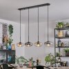 Mertola Lampadario a sospensione, Lampada a sospensione Ambrato, Chiaro, Grigio fumo, 4-Luci