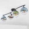 Gastor Plafoniera, Lampada a sfera Blu, Cromo, Verde, Chiaro, Grigio fumo, 4-Luci