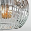 Ripoll Plafoniera, Lampada a sfera Chiaro, Grigio fumo, 3-Luci