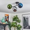 Gastor Plafoniera, Lampada a sfera Blu, Cromo, Verde, Grigio fumo, 3-Luci