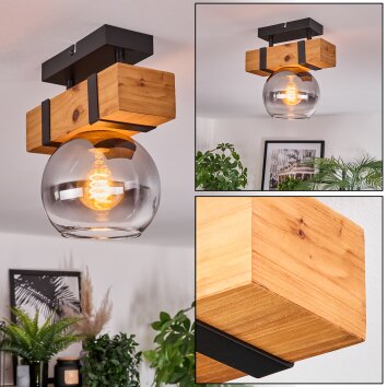 Sernadelo Plafoniera, Lampada a sfera Écru, Nero, 1-Luce