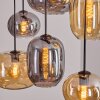 Apedo Lampadario a sospensione, Lampada a sfera, Lampada a sospensione Ambrato, Grigio fumo, 6-Luci