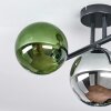 Gastor Plafoniera, Lampada a sfera Blu, Cromo, Verde, Grigio fumo, 3-Luci