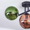 Gastor Plafoniera, Lampada a sfera Blu, Verde, Ramato, 3-Luci