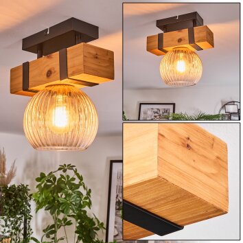 Sernadelo Plafoniera, Lampada a sfera Écru, Nero, 1-Luce