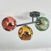 Ripoll Plafoniera, Lampada a sfera Oro, Verde, Ramato, 3-Luci