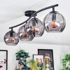 Koyoto Plafoniera, Lampada a sfera Grigio fumo, 4-Luci