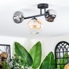 Chehalis Plafoniera, Lampada a sfera Ambrato, Chiaro, Grigio fumo, 3-Luci