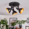 Toren Plafoniera, Faretto da soffitto Cromo, Nero, 3-Luci