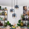 Lauden Lampadario a sospensione, Lampada a sospensione Blu, Chiaro, 3-Luci