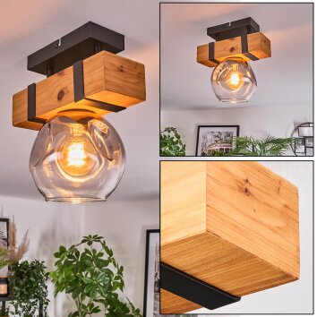 Sernadelo Plafoniera, Lampada a sfera Écru, Nero, 1-Luce