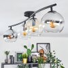 Koyoto Plafoniera, Lampada a sfera Ambrato, Chiaro, Grigio fumo, 4-Luci