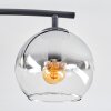Koyoto Plafoniera, Lampada a sfera Ambrato, Chiaro, Grigio fumo, 4-Luci