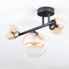 Chehalis Plafoniera, Lampada a sfera Ambrato, Chiaro, 3-Luci