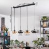 Mertola Lampadario a sospensione, Lampada a sospensione Ambrato, Grigio fumo, 4-Luci